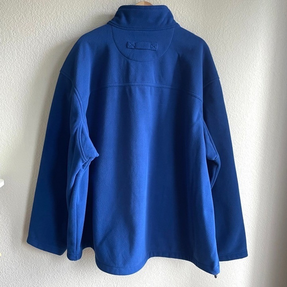 Duluth Trading Jacket Mens 4XL Big and Tall Fleece Full Zip Workwear Royal Blue - Picture 2 of 14